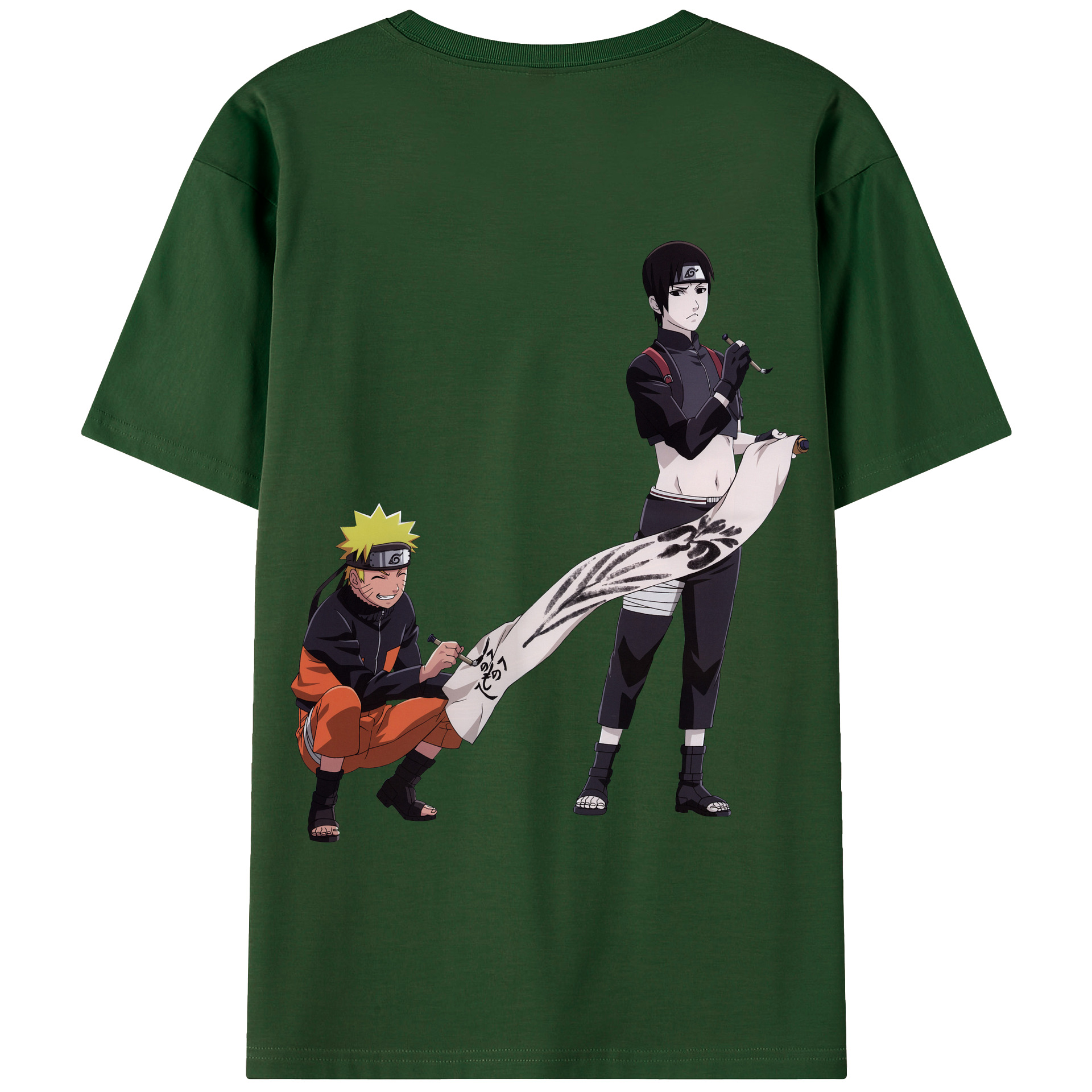 （画像用） NARUTO -ナルト- うずまき ナルト Uzumaki Naruto 綿100％半袖Tシャツ（背面プリント）